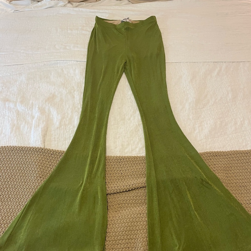 Princess Polly Olive Green Flared Pants & top set